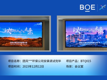 團風(fēng)**環(huán)保公司會議室BTQ015安裝調(diào)試完畢