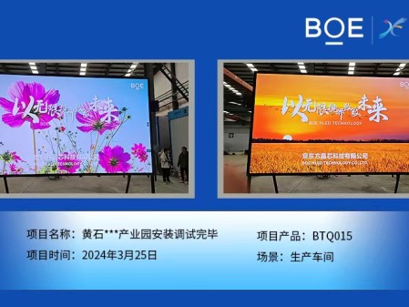 黃石**產(chǎn)業(yè)園生產(chǎn)車間BTQ015安裝調(diào)試完畢